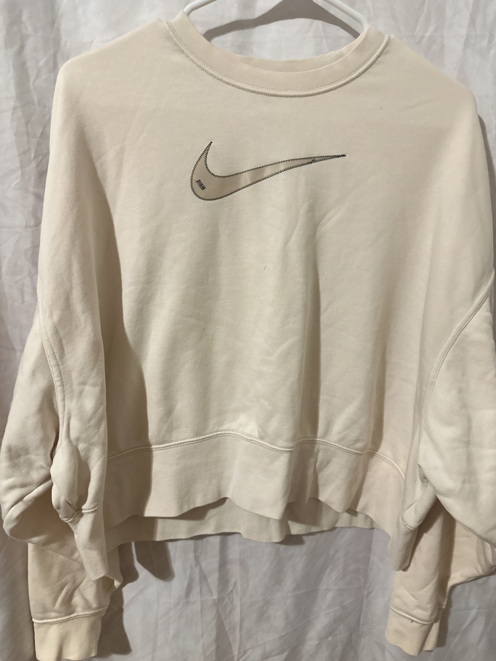 Nike Women's Cream Crewneck Sweatshirt